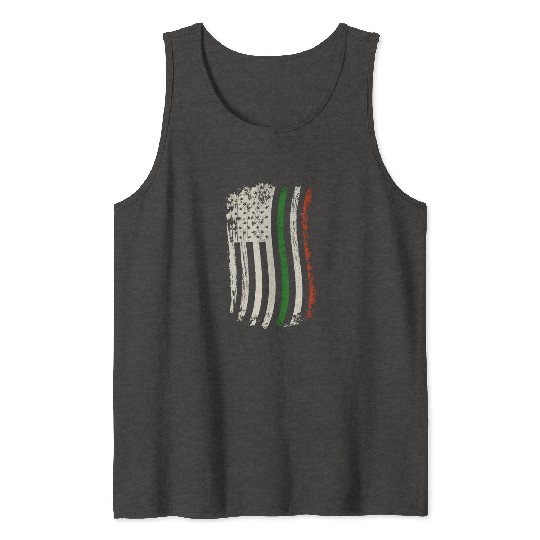 American Grown Irish Roots Design Ireland Patricks Tank Tops