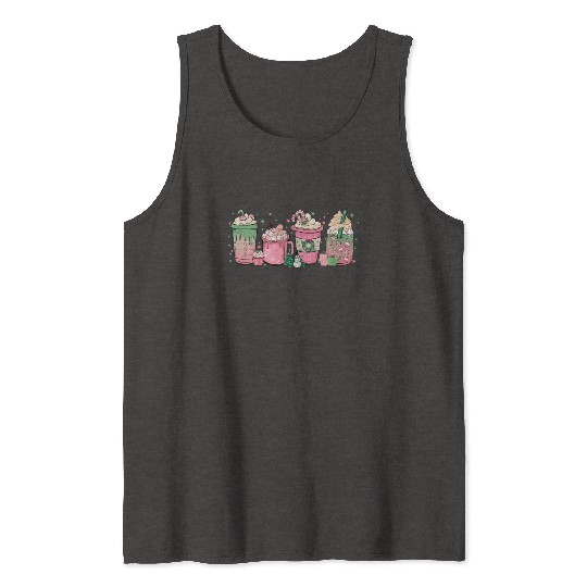 Hot Chocolate Cup Peppermint Mocha Tank Tops