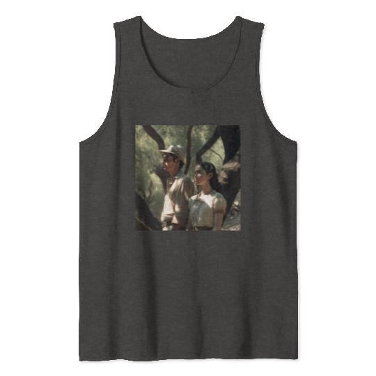 screengrab from a 1920s film scene beautiful Tank Tops