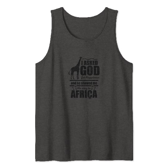 Giraffe africa god nature relaxation Tank Tops