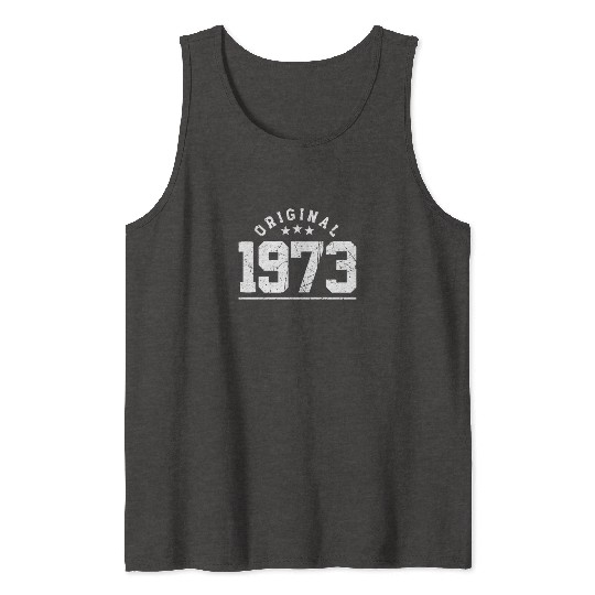 50 Years Vintage 1973 Retro 50th Birthday Tank Tops