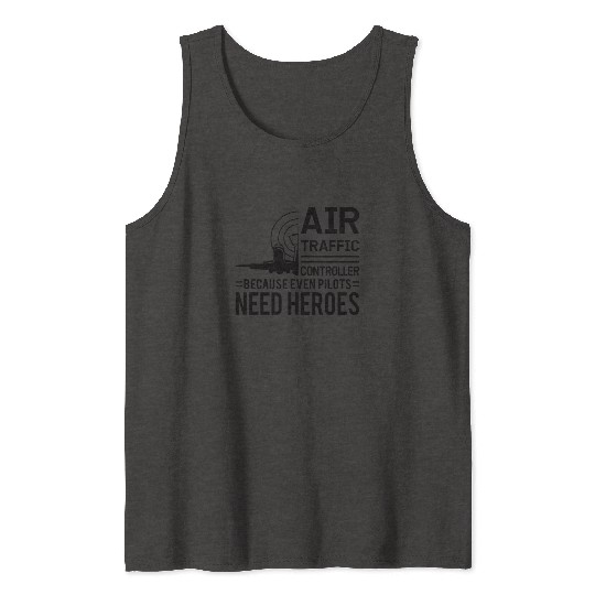 Air Traffic Controller Aircraft Flight Service Tank Tops