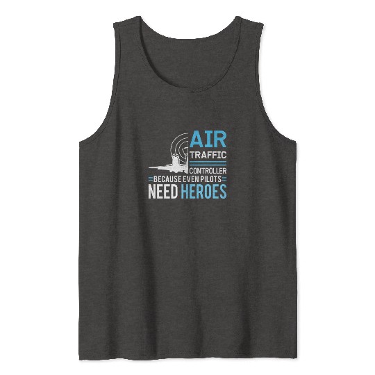 Air Traffic Controller Aircraft Flight Service Tank Tops