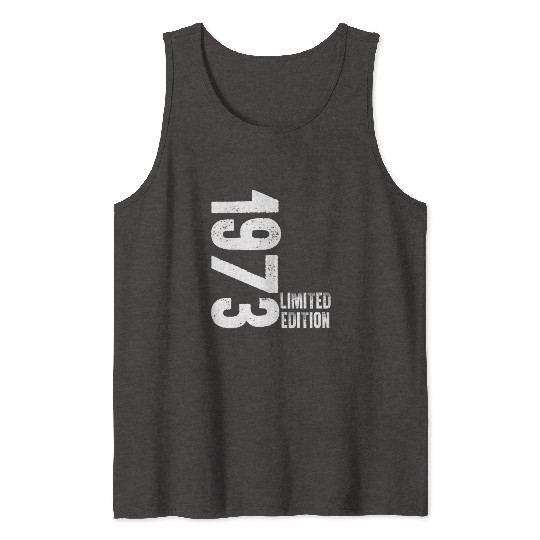 50 Years Vintage 1973 Retro 50th Birthday Tank Tops