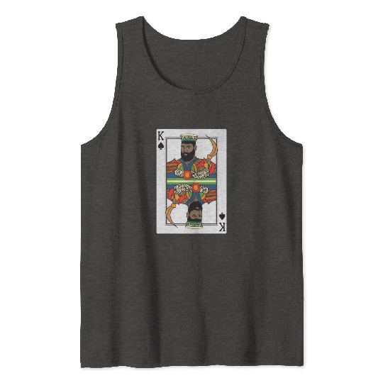 King Spades African American Card Halloween Tank Tops