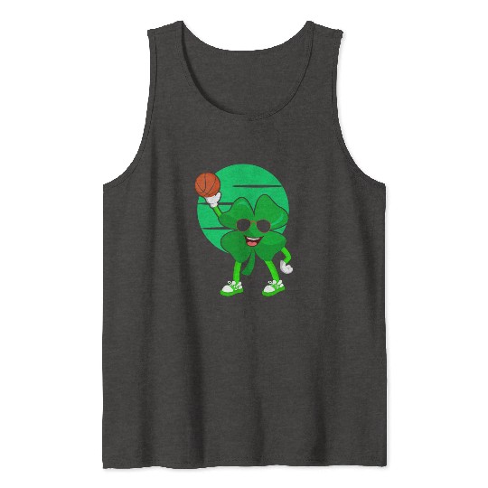 Basketball Player St. Patrick's Day Irish Pride Tank Tops