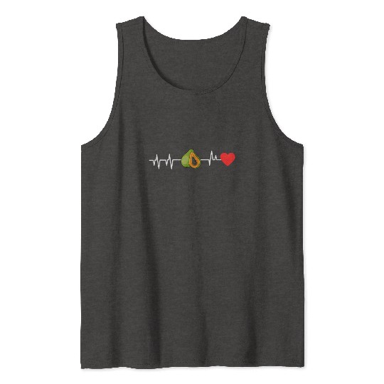 Papaya Heartbeat Tank Tops