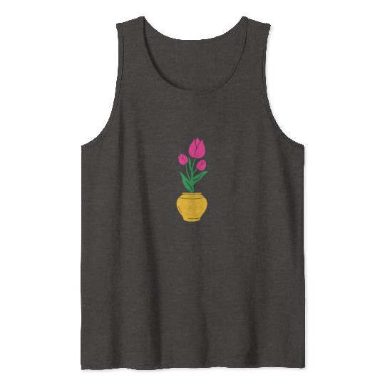 Tulip Gardening Colourful Tank Tops