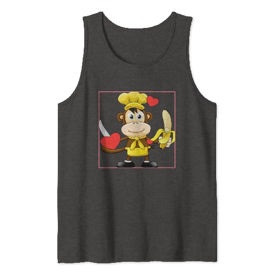 Banana monkey cooks Tank Tops