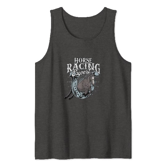 Horse Racing Equestrian Horseback Horse Racer Tank Tops