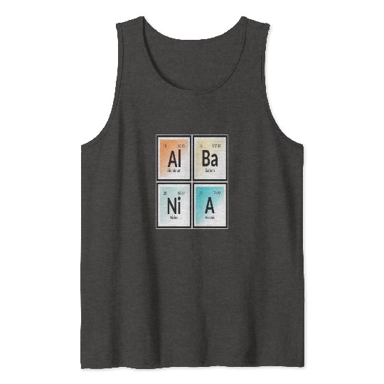 Albania | Periodic Table of Elements Tank Tops