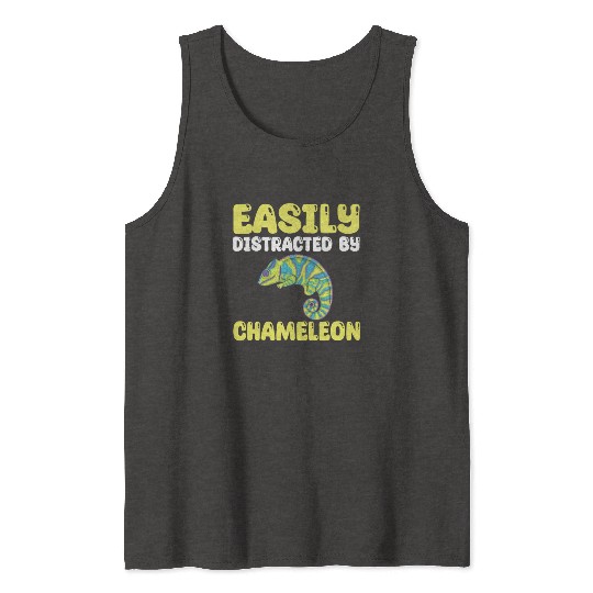Funny Chameleon Lover Quote Tank Tops