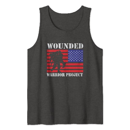 Wounded Warrior Project Us Flag Tank Tops