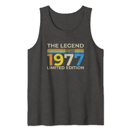 The Legend 1977 Born Limited Edition Tank Tops