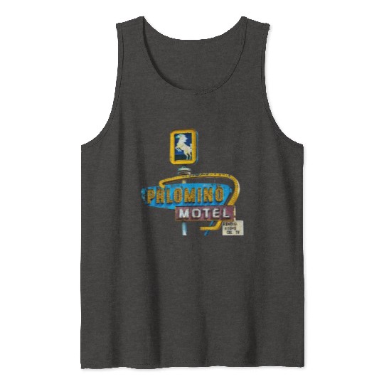 Route 66 Neon Palomino Motel Tucumcari, New Mexico Tank Tops