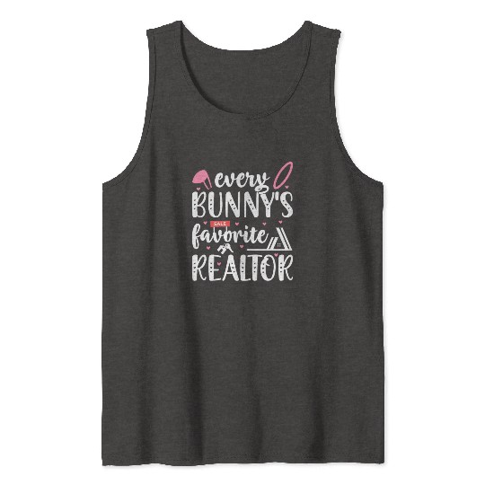 Realtor Easter Real Estate Agent Tank Tops
