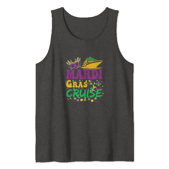 Mardi Gras Cruise Cruising Mask Cruise Ship Party Tank Tops