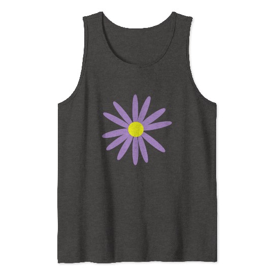 Lavender Daisy Tank Tops