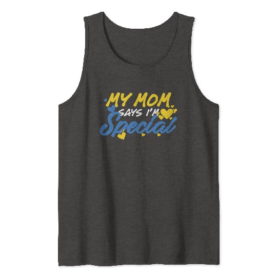 Down Syndrome Awareness Special Education Gifts Tank Tops