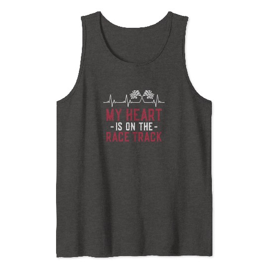 Drag Racing Race Car Girlfriend Tank Tops