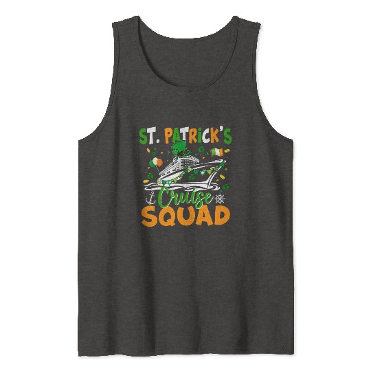 St Patrick s Day Cruise Squad Happy Patricks Day Tank Tops