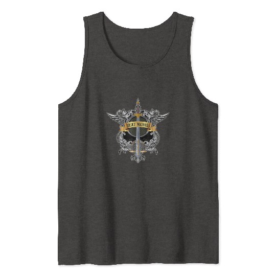 Sword of Saint Michael the Archangel Catholic Men Tank Tops