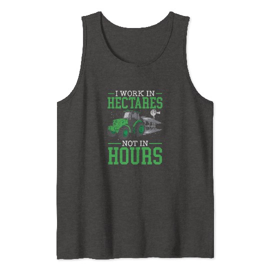 Farm Tractor Farming Life Agriculture Farmer Tank Tops