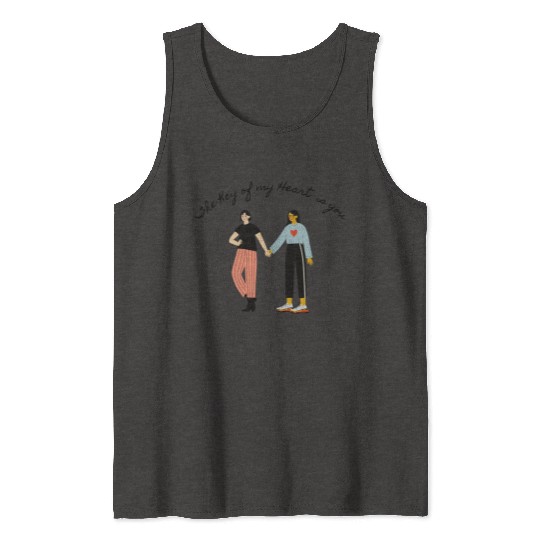 lesbian lgbtq pride valentine day 202 valentines Tank Tops