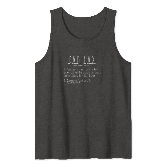 Vintage Dad Tax Definition Men Funny Father's Day Tank Tops