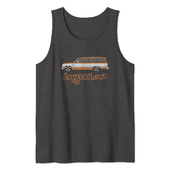 layinlow Burnt Orange Tank Tops
