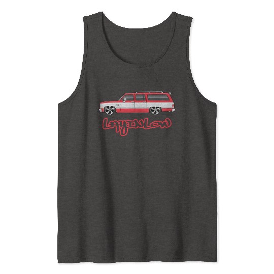 layinlow Cardinal Red Tank Tops