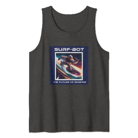 Robot Silver Surfer Tank Tops