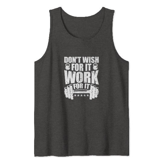 Motivational Dedicated Gym Exercise Inspirational Tank Tops