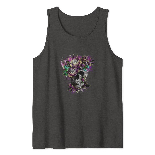 Flower Skull Streetwear Tank Tops