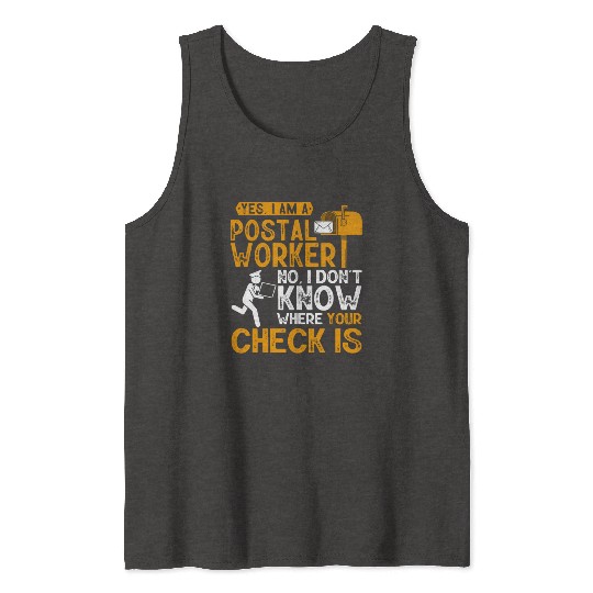 Postal Worker, Post Man Tank Tops