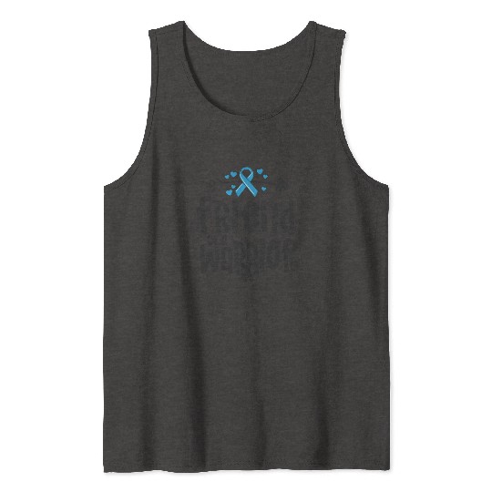 Friend Of A Warrior Support Team Prostate Cancer Tank Tops