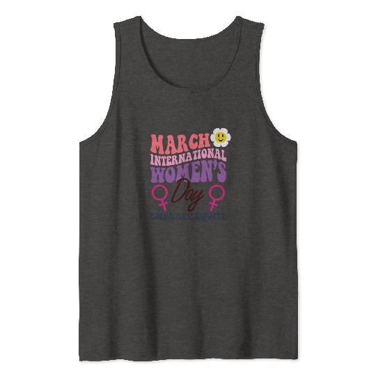 International Women's Day 2023 Theme Embrace Equit Tank Tops