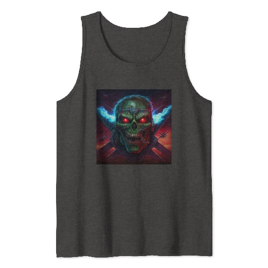 ZOMBIE IRON MAIDEN (version 14) Tank Tops