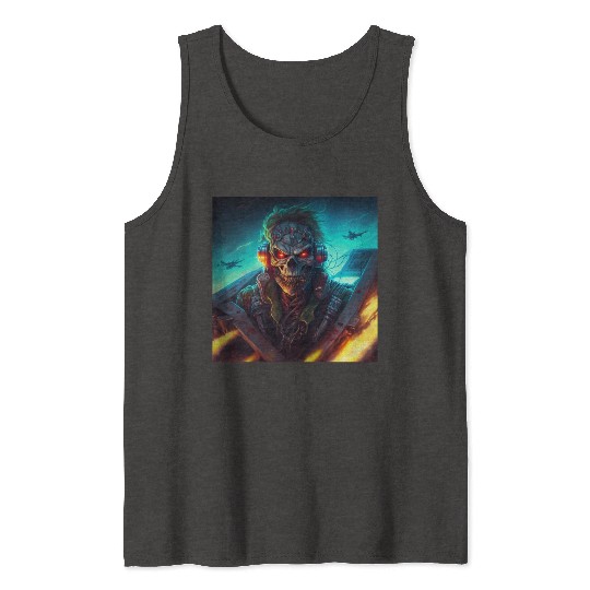 ZOMBIE IRON MAIDEN (version 13) Tank Tops