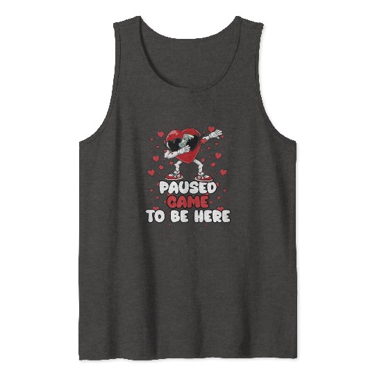 I Paused My Game To Be Here Mens Kids Boys Tank Tops