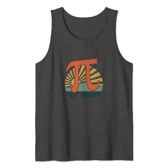 Groovy Pi Math Holiday Mathematics Funny Pi Day Tank Tops