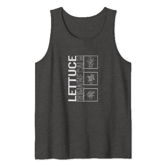 Lettuce Romaine Calm, Garden Plant Gardening Tank Tops