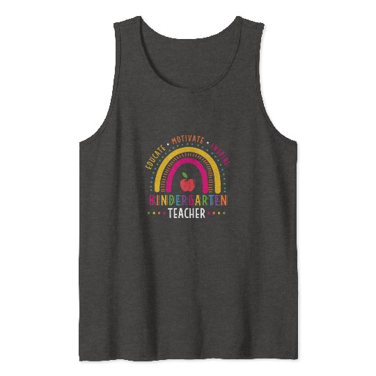 Educate Motivate Inspire Kindergarten Teacher Tank Tops