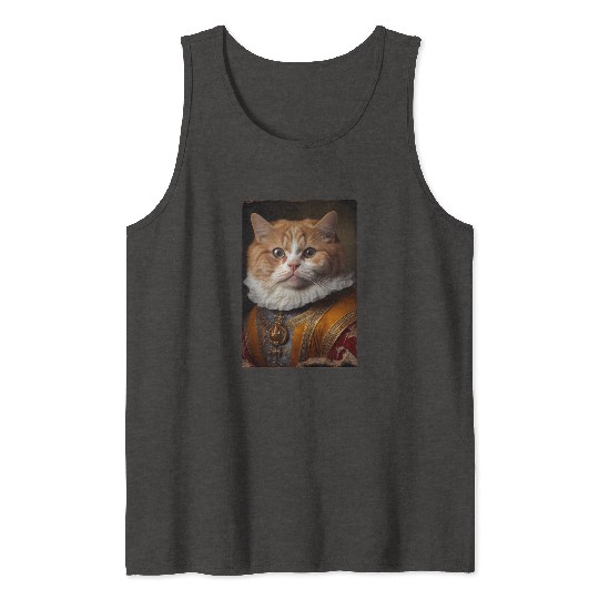 Munchkin Cat Breed Portrait Royal Renaissance Anim Tank Tops