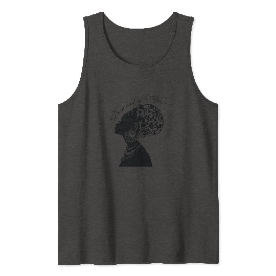 Diamond of Africa black power Tank Tops