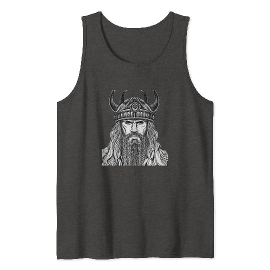 Viking Warrior Valhalla Norman Odin Tank Tops