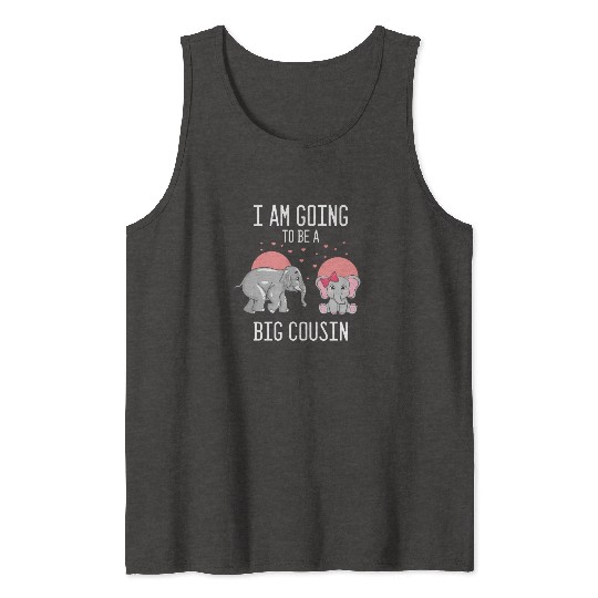 Humorous I'm Going To A Big Cousin Baby Tank Tops