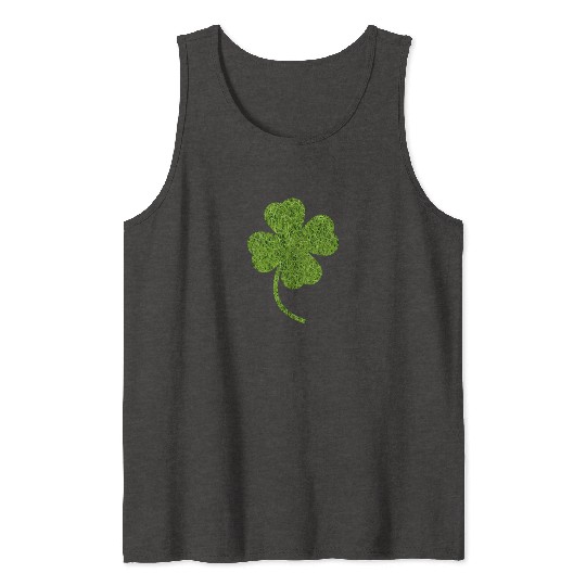 Shamrock Grass Print Tank Tops