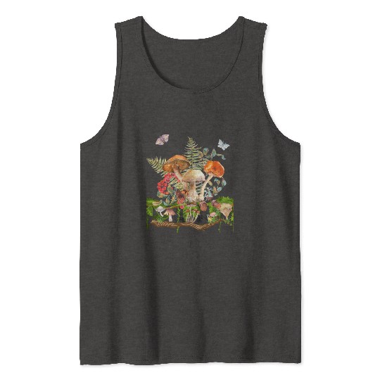Watercolor Mushrooms Tank Tops