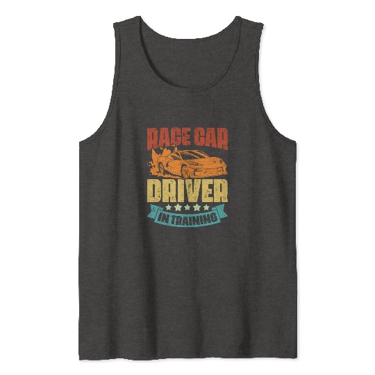 Vintage Race Car Driver In Training An Automotive Tank Tops